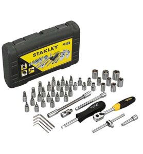 Stanley Drive Metric 1-2 Inch Socket Set 46 Pcs