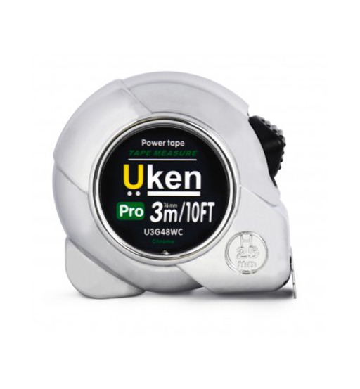 Uken Measuring Tape 3 Mtr (16mm) Chrome